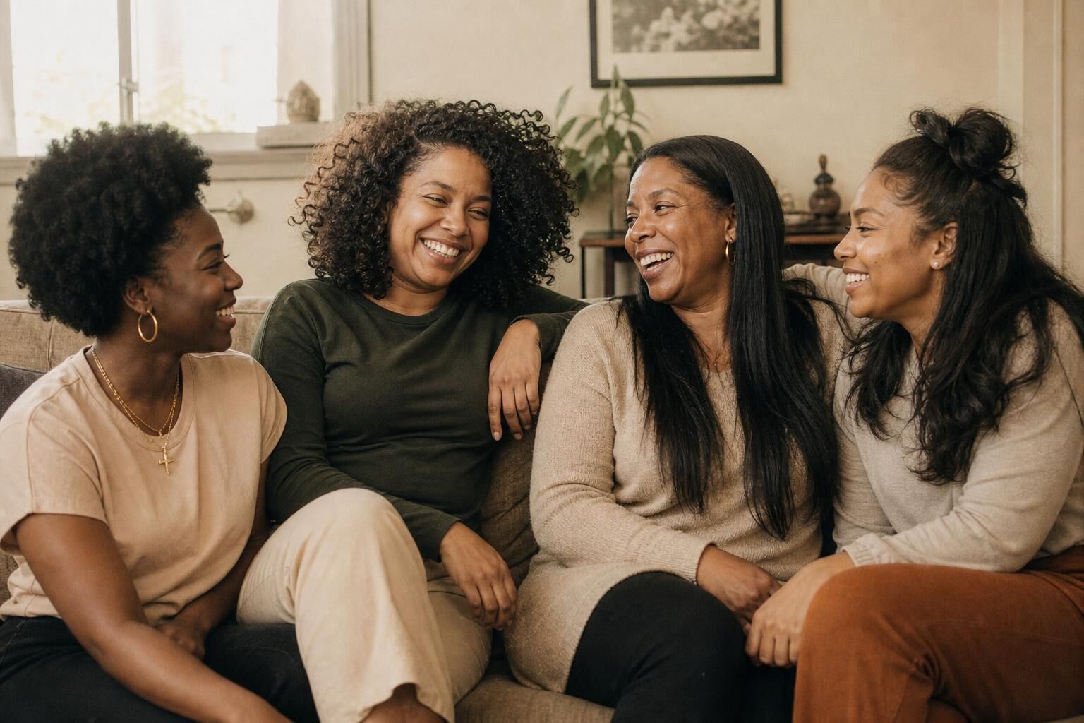 Diverse natural hair across generations
